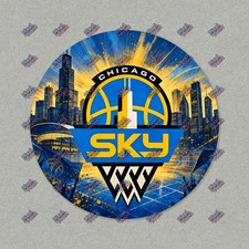 Chicago Sky WNBA Basketball Skyline Sticker #S138