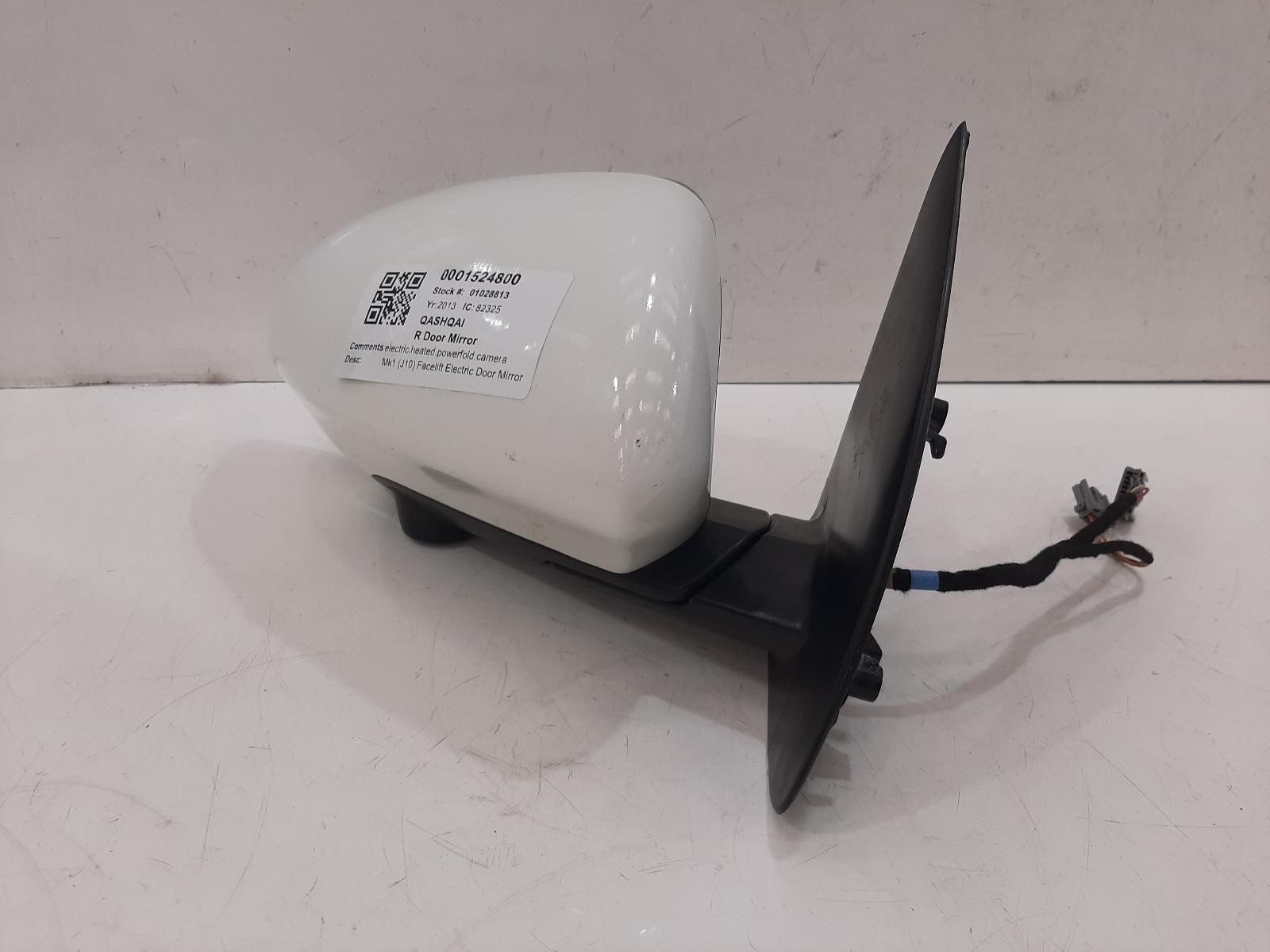 2013 NISSAN QASHQAI Mk1 5 Door SUV White O/S Right Door Wing Mirror 026262 - Image 6