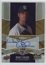2009 Upper Deck Spectrum Rookie Signatures Wade LeBlanc #117 Auto p8v