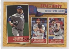 2019 Topps Big League Stat Kings Gold Max Scherzer Miles Mikolas Jon Lester 5ta