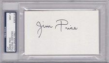 Jimmie Jim Price Detroit Tigers Index Card PSA DNA Auto 9 Mint 1968 World Series