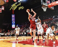 RIENK MAST SIGNED 8x10 PHOTO NEBRASKA CORNHUSKERS BASKETBALL AUTOGRAPH COA