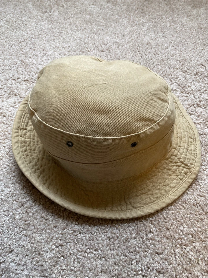 De colección Polo Ralph Lauren Caqui Sombrero Cubo Dos Tonos Hecho en EE. UU. Talla Grande Años 90’s Foto 4 de 4