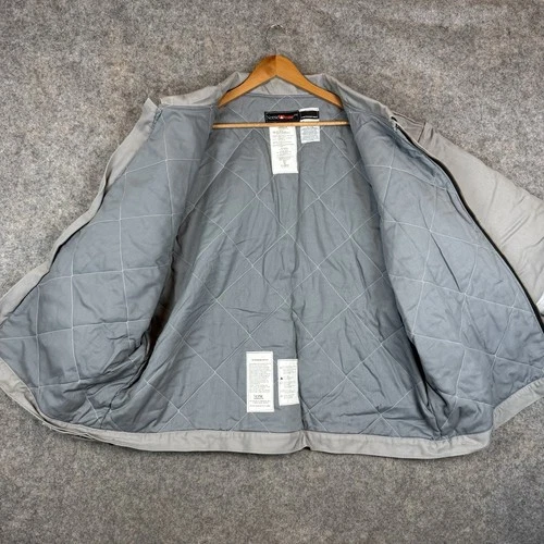NeeseWear FR Indura Westex Jacket Mens XL Gray Flame Resistant Canvas Quilted image 8