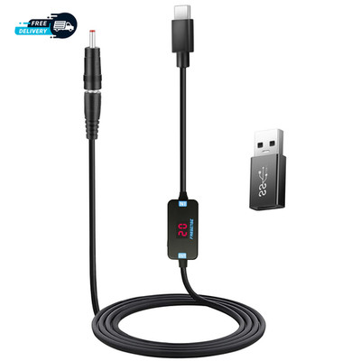 USB C to DC Adapter,Barrel PD Trigger Cable(3.3Ft) with USB a to USB C