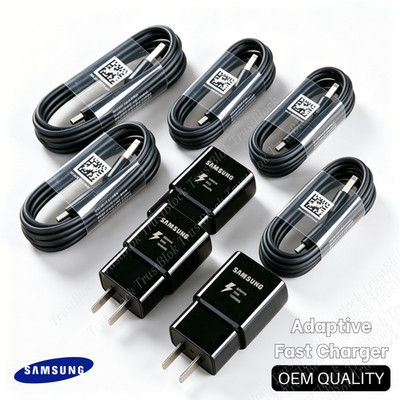 Adapter Fast Charger Type C with Android Charging Cable For Samsung Galaxy Lot
