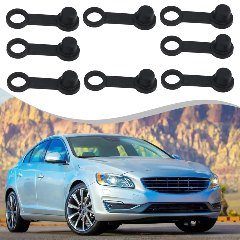 8x Black Car ATV Caravan Rubber Brake Bleed Nipple Grease Cap Dust Cover 8mm New - Image 4 of 4
