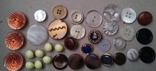 Bundle of unusual buttons embellishment*mixed shapes and sizes*sewing*scrapbook