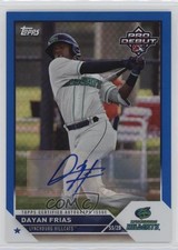 2023 Topps Pro Debut Blue Foil Auto 10/150 Dayan Frias #PD-151 Auto qf8