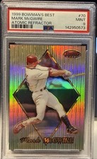 1999 Bowman's Best Atomic Refractor 69/100 Mark McGwire #70 PSA 9 MINT
