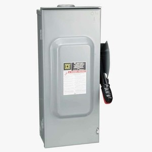 Square D HU363RB Heavy Duty Safety Switch Rainproof Type 3R Enclosure 100A NEW