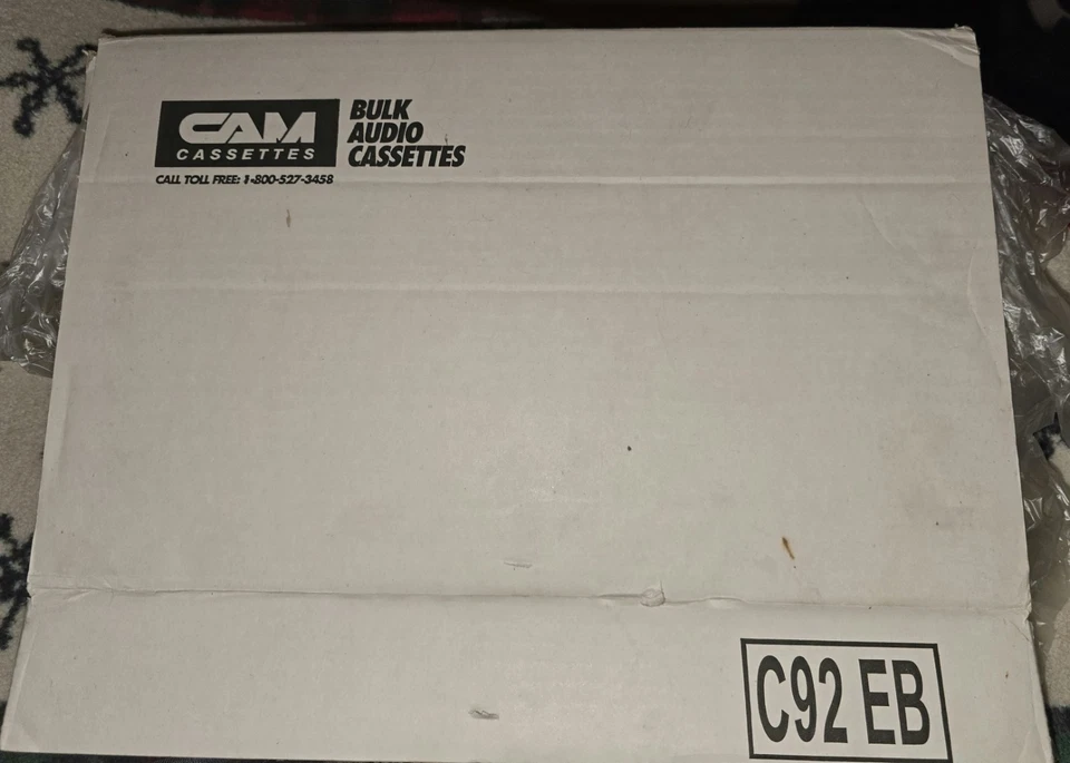 Lot Of 100 Blank Cassette Tapes C-92 White New 92 Minutes 100 In Box. - Image 2 of 4