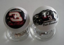 Set of 2 Dale Earnhardt Glass 1" Logo Marbles