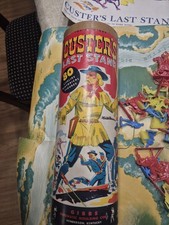 Vintage Custers Last Stand Playset. 80 Pieces,tube,map,figures