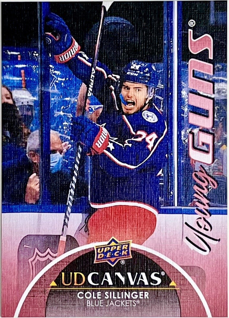 2021-22 Upper Deck Cole Sillinger Young Guns Canvas #C224 Columbus Blue Jackets