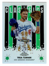 Trea Turner 2022 Topps Chrome New Classics Green Refractor SP 64/99 L.A. Dodgers