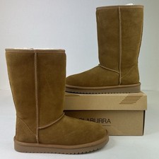 Koolaburra by UGG Koola Tall Chestnut Suede Fur Boots Womens Sz 6
