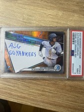  Bowman Chrome - Chrome Signatures Alexander Vargas Orange Refractor /25 auto RC