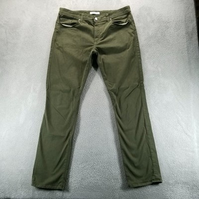 Fidelity Jeans Mens 40x34 Green Jimmy Slim Straight Stretch Made In USA