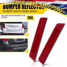 For 2010 11-2017 Equinox Chevrolet Rear Left Right and Pair Bumper Reflector Set
