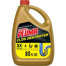 Pro-Strength Drain Clog Remover Gel W/Pipe Guard, 80 Fl Oz