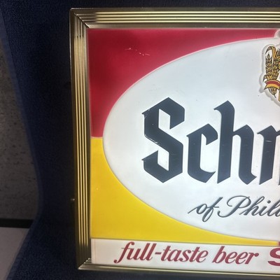 VINTAGE 1962 SCHMIDT'S BEER LIGHT UP SIGN 19” X 13” PHILADELPHIA