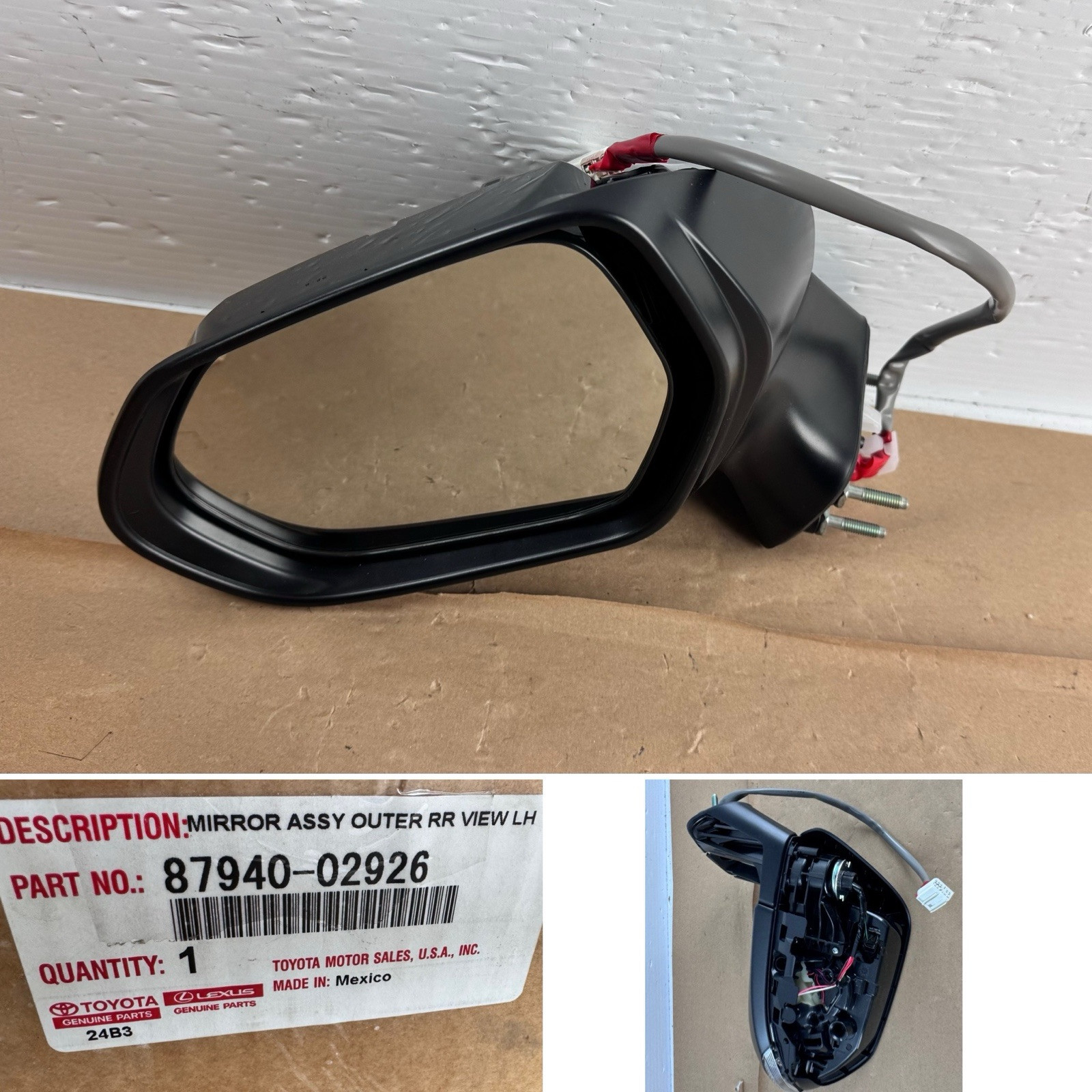 2020-2023 Toyota Corolla SE DRIVER SIDE Mirror VIEW 87940-02926 OEM *6 wire plug