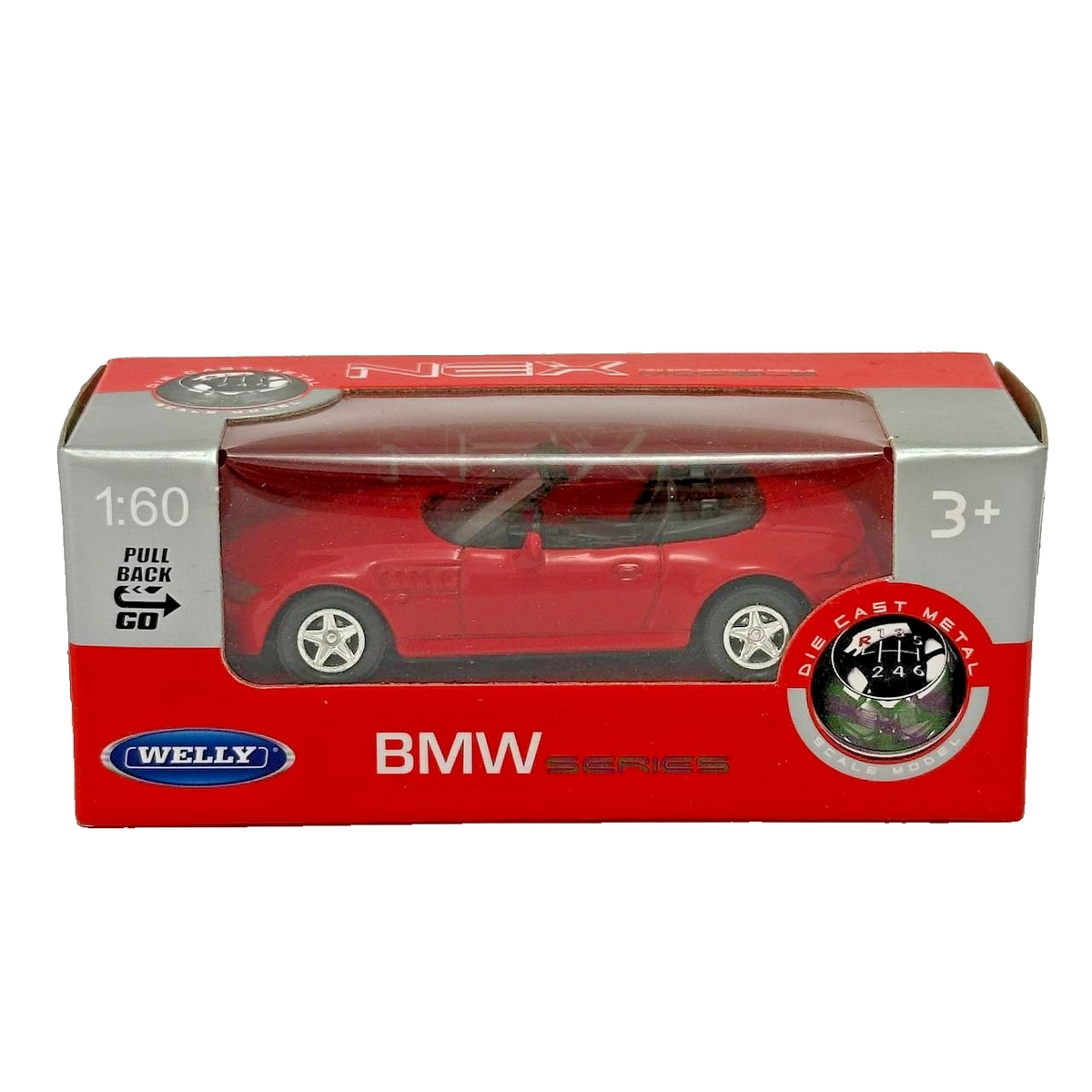 BMW Z3 Roadster 2.8 Red Welly 1:60 1:64 Series 58133 3