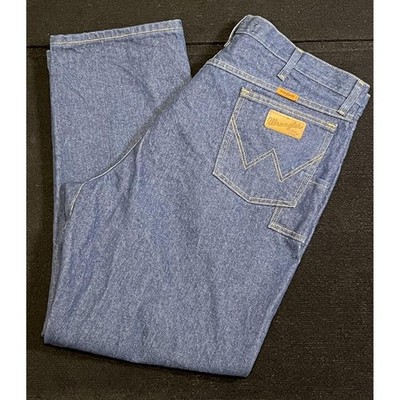 Wrangler FR Jeans Mens 42x30 Blue Relaxed Flame Resistant Work CAT2 FR31MWZ