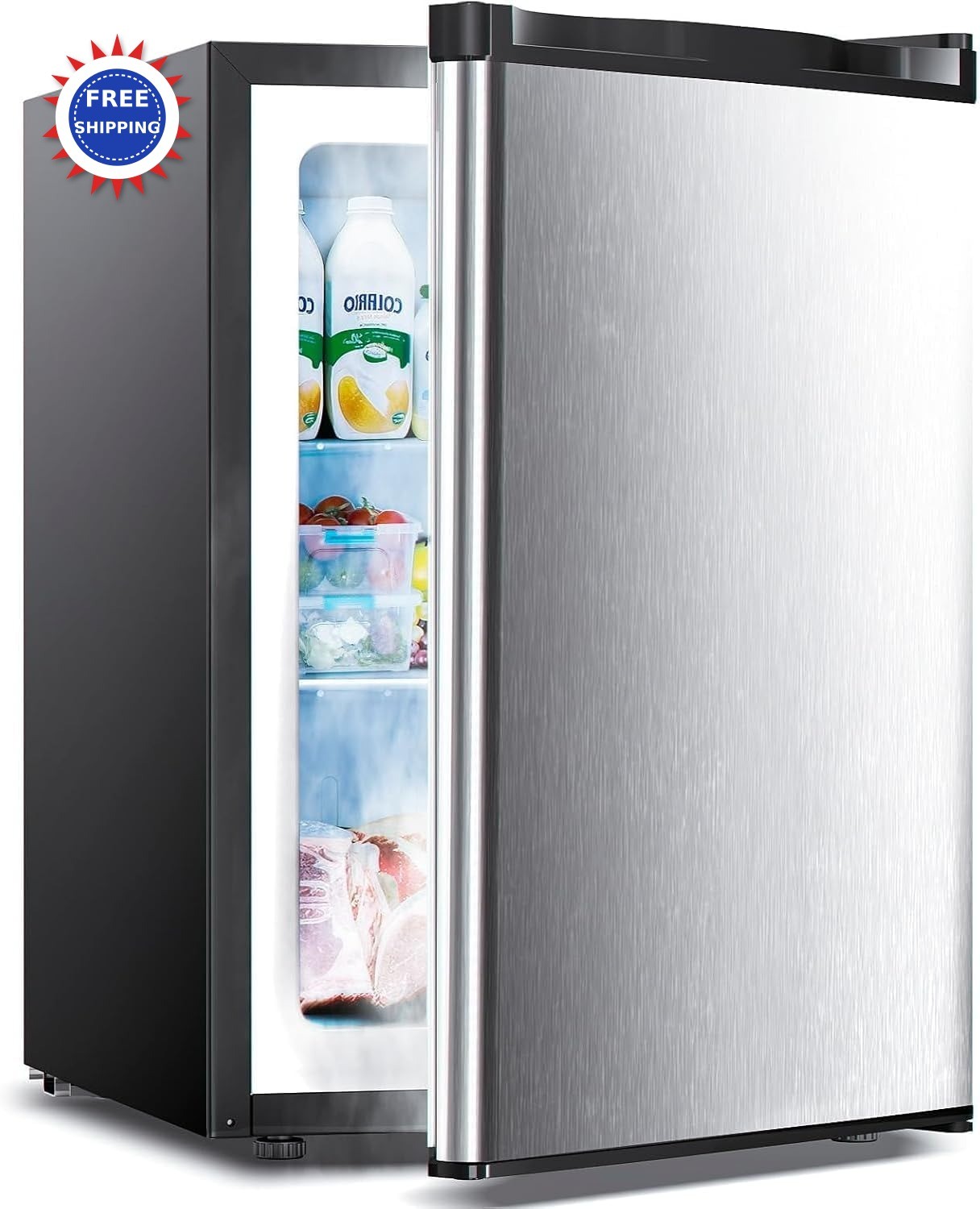 Electactic 2.1 Cu.ft Small Freezer Mini Upright S-D5860 Adjustable Thermostat