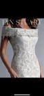 Ian Stuart Jaipur Beautiful Bardot style wedding gown Size 16
