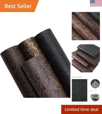 Luxury Bump Texture Faux Leather Sheets - 4 Pack for Jewelry  Sewing Projects