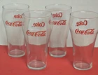 Set of 4 Vintage 6" COCA-COLA / ENJOY COKE Glasses with RED Logo