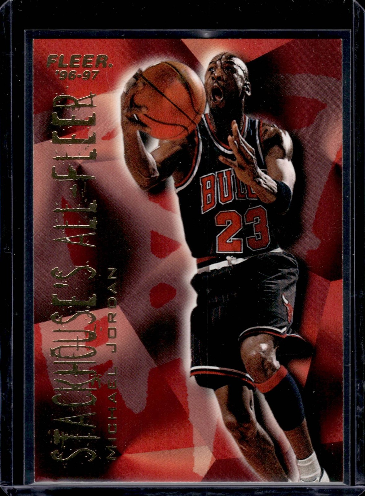 1996 Fleer European Michael Jordan #4 Stackhouse's All-Fleer