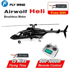 Flwing Airwolf Scale 6CH 3D GPS Auto-Return RC RTF Helicopter Free Battery