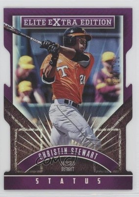 2015 Panini Elite Extra Edition Status Purple Die-Cut /150 Christin Stewart 0f6