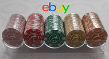 poker fiches giochi CHIPS SET 100 PZ. MODIANO MIX COLORI CON VALORI 14 GR.