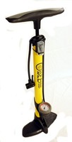Fahrrad Hochdruck Standpumpe CBK-MS Bee 8 Bar Gelb Alle Ventile ( Beto Tek )