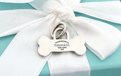 Tiffany & Co. Dog Bone Return To Charm w Pouch & Box