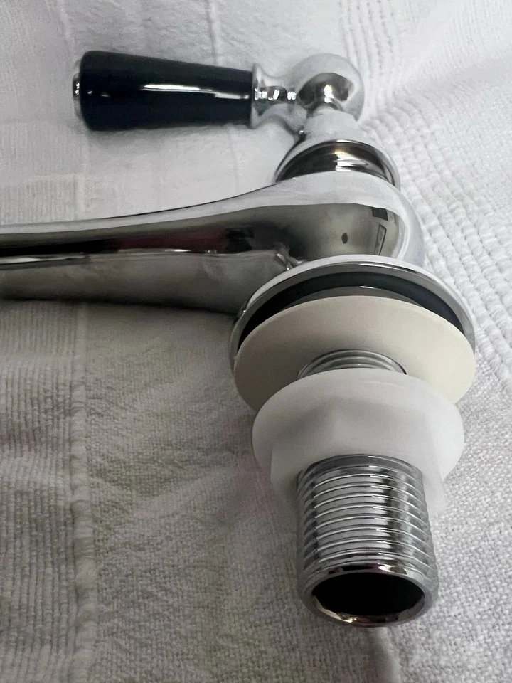 Lefroy Brooks Classic Basin & Bath Pillar Taps - Model 8030BL - New/Unused - Image 3 of 4