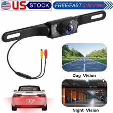 Car Rear View Camera Reverse Backup Camera Night Vision License Plate Waterproof