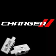 2Pcs Car LED Door Lights Courtesy Projector Puddle Lamp HD for Charger White Red