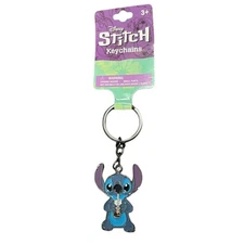 HER Accessories - Disney's Stitch Metal Keychain - STITCH [Holding Boba Tea] New