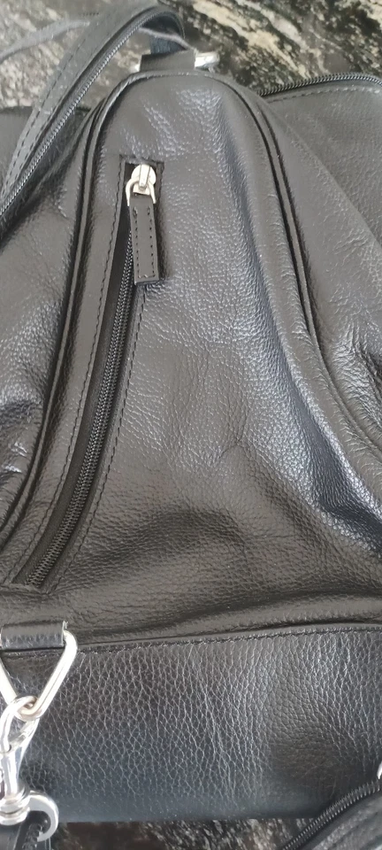 schwarzer Rucksack, City Bag - Bild 4 von 4