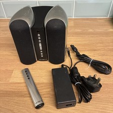 Audica MPS-1 Sound System - Active Speakers & Controller - With Remote - Tested