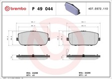FOR BREMBO P 49 044 HAM PADS. REAR MAZDA MX-5 05-REAR