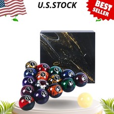 aaa-grade billiard balls set of 16, 2-1/4 inch regulation pool balls