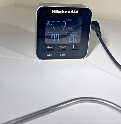 KitchenAid Programmable Wired Probe Thermometer For Meat, KQ906