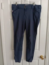 Tailored Sportsman Womens Riding Pants 38x30 Navy Blue Hook N Loop Ankles *Notes