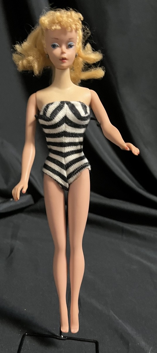 Vintage 1960 #3 Barbie MCMLVIII on Butt - Japan on Foot Plus Bonus